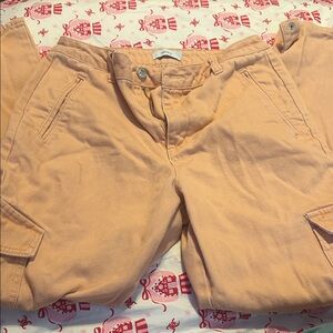 Forever 21 Peach Cargo Pants